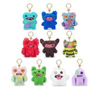 Fuggler Llaveros Monstruo feo y divertido de ZURU, 5" Monstruo feo y divertido, Peluche, Coleccionable, Juguete (surtido aleatorio, 3 Pack)