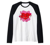 Fuggler Love Fugg Heart Día de San Valentín Camiseta Manga Raglan
