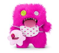 Fuggler Mini Rascals Surtido de 9 Pulgadas Serie 1 (Double Trouble) (Oogah Boogah (Rosa - Pelo Largo) por ZURU, Divertido Juguete de Peluche de Monstruo Feo