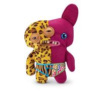 Fuggler Misfit Monsters de 23 cm Serie 1 de ZURU, Juguete de Peluche Funny Ugly Monster (Annoyed-o - Leopardo y Burdeos)