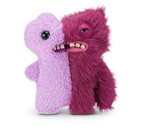 Fuggler Misfit Monsters de 23 cm Serie 1 de ZURU, Juguete de Peluche Funny Ugly Monster (Gaptooth Weirdo - Lila y Rojo)