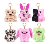 Fuggler Peluche Coleccionable Baby Baddies Fugg de 12 cm (6 Pack) de ZURU. Diseño de Monstruo Feo y Divertido con Actitud Feroz, Detalles llamativos y Enganche Fans y coleccionistas