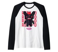 Fuggler Reek-O Negro Peludo Fuggs Camiseta Manga Raglan