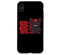 Fuggler Reek-O Negro Peludo Fuggs Monstruo Texto Carcasa para iPhone XS MAX