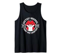 Fuggler Sketchy Squirrel Red Snuggler, Divertido Monstruo Feo Camiseta sin Mangas