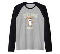 Fuggler Teddy Bear Nightmare Beige Originals College Sports Camiseta Manga Raglan