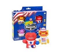 Fuggler USA 250 Anniversary - Figuras coleccionables de 250 aniversario, paquete de 5 unidades, caja de lujo, personajes misteriosos, edición patriótica, 25 estilos, figura oculta rara, juguete