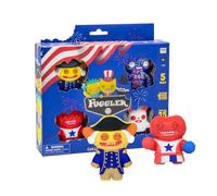 Fuggler USA 250 Anniversary - Figuras coleccionables de 5 unidades, caja de lujo, personajes misteriosos, edición patriótica, 25 estilos, figura oculta rara, juguete oficial C
