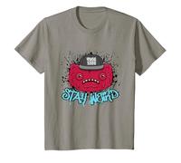 Fuggler Wide Eyed Weirdo Stay Weird Fugg Life Kids Camiseta