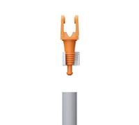 FUGINATOR® Adaptador de rosca para mango de tubo, color naranja - Limpieza de juntas incluso en lugares de difícil acceso
