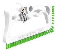 FUGINATOR® Cepillo para Juntas de baño, Aseo, Cocina, Limpieza de Azulejos de Pared y Suelo, práctico Cepillo para Juntas y Azulejos, para Espacios Estrechos (Blanco/Verde)