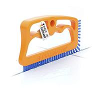 FUGINATOR® Cepillo para Juntas Naranja/Azul - Limpieza de Juntas en baño, Aseo, Cocina - Limpieza de Azulejos y Paredes - Práctico Cepillo para Juntas y Azulejos - Cepillo de Limpieza para Espacios