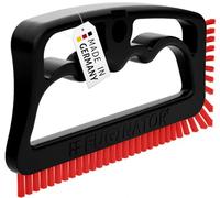 Fuginator® Cepillo para juntas negro/rojo - Cepillo para limpieza de juntas en baño, WC, cocina - Limpieza de azulejos de pared y suelo, cepillo manejable para juntas y azulejos