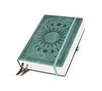 FUGLUS 1 PCS puntos A5-256 páginas, papel grabable de 140 g/m², tapa dura de PU - Cuaderno puntos para la escuela, la oficina y el uso diario - Cuaderno hombres y mujeres (14,5 x 21 cm, gris premium)