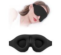 FUGLUS 1 pieza Antifaz para Dormir para Mujer y Hombre, Anti-Luz Máscara de Dormir Sin Presión Ocular - Diseño Ergonomico 3D Ultrasuave & Cómodo Sleep Mask