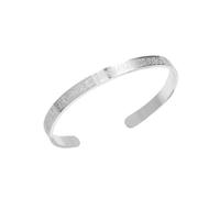 FUGLUS 1 pieza Pulsera para Mujeres Hombres Corán Musulmán Allah Brazaletes Abiertos Brazalete de Caligrafía Árabe Islam Eid Joyería Islámica Regalos