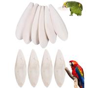FUGLUS 10 pcs cuencos de sepia para loros, 8-11cm juguetes para masticar pájaros,calamares, sepia, huesos para loros, pájaros, reptiles, tortugas, caracoles