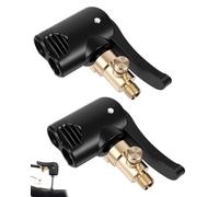 FUGLUS 2 Piezas Adaptador de Válvula de Coche, Adaptador de Válvula Francesa, Conector de Válvula de Inflado Adaptador, para Bomba de Inflador, Motocicleta, Bicicleta, Coche