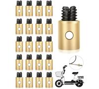 FUGLUS 20 PCS Cables de acelerador para moto Abrazadera de cable de acelerador de latón universal, abrazadera de núcleo de alambre de motocicleta, 5x6 mm, para acelerador de motocicleta