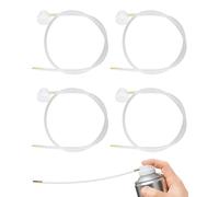 FUGLUS 4 boquillas de aerosol con cabezal pulverizador, extensión para latas de pulverización con vástago masculino, líquido, lámina para boquillas de coche, herramientas de pintura y equipo, 50 cm