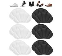 FUGLUS 6 Pares Taloneras para Zapatos, Almohadillas para Talones Reducir Talla, Protector Talon Anti-Rozaduras para Mujeres y Hombres, Mejorar La Comodidad