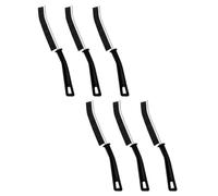 FUGLUS 6 Piezas Cepillo Limpieza Grietas Crevice Gap, Cepillo para Lavar Baño Cepillo Fino para Limpiar Juntas Multifunción Cepillo se Limpieza para Baño Cocina (Negro)