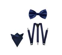 FUGLUS Juego de 3 Tirantes para Pantalones Hombre, Tirantes Elegante Retro y Forma Caballero, Adjustable con Clips Extra Fuerte, Accesorio Traje Hombre para Business, Fiesta y Boda