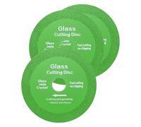 FUGLUS Juego de tres piezas para cortar vidrio, disco de corte de diamante delgado 125 mm x 22,23 mm, adecuado para amoladoras angulares, se puede utilizar para cortar y pulir vidrio grueso, cerámica