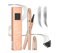 FUGLUS Lápiz de Cejas Microblading Impermeable y Antimanchas, Diseña Formas Naturales con Precisión, Duradero y Fácil de Aplicar, Tono Marrón Oscuro para un Acabado Perfecto y Definido.