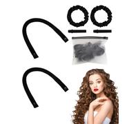 FUGLUS Sin Rizos De Calor Para Dormir,No Calentar Pequeños Rizados Palitos,Cinta Cabeza Sin Calor Barras Rizado Pequeñas,Para Todos Tipos Cabello y Texturas,Hombros o Resultados Óptimos Más Largos