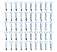 Fugooky 50pcs Tornillo de autoiminición de acero de carbono de acero de carbono 4.2x19 mm kit de fijación para reparación (Round head Huasi)