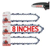 FuGuiB 8 Pulgadas Cadena Motosierra,3/8"LP 1,1 mm 33 Eslabones 20 cm Cadenas Para Motosierras Paquete De 3,Minicadenas De Repuesto De, Compatibile con Bosch UniversalChain 18