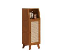 FUHAI-666 Gabinete Buffet Narrow-Sided Kitchen Sideboard Retro Style Living Room Storage Floor-Standing Wall-Mounted with Compartments
