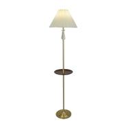 FUHAI-666 Lámparas de pie White/Red Pleated Lampshade Floor Lamp Living Room Sofa Bedroom Decorative Ornaments Standing Light Lámpara de pie(Blanco)