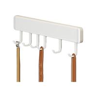 FUHAI-666 Perchero de Pared Gancho for Colgar Abrigos Plegable, instalación de 2 vías, Ganchos Pared, Soporte for Ropa, baño, Cocina, Dormitorio, Pasillo, Negro y Blanco(Blanco,30cm)
