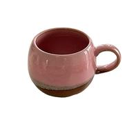FUHAI-666 Tazas de cafe Taza de cerámica con esmalte cambiante horno estilo Pastoral, taza Retro for oficina, café, té la tarde