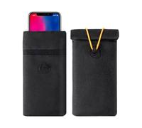 FUHAMJ 1 Pieza Faraday Bag, Funda Faraday Llave Coche 16.5X9Cm, Protección Keyless Go, Funda Antirrobo Para Coche Y Móvil Bloqueador Rfid Anti 5G/Gps, Impermeable Y Antiolores Para Viajes (Negro)