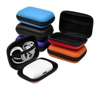 Fuhesgu 6 Pcs Caja de Tarjetas de Juego Caja Almacenaje EVA Rigido para Cartas Coleccionables 12x8cm Estuche Impermeable 6 Colores, con Cremallera y Bolsillo de Malla para UNO Werewolf Juegos de Mesa