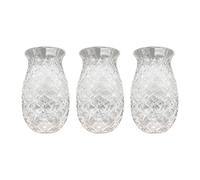 Fuhjythy 3 Piezas de Copas de Cóctel de Piña en Relieve, Copas de Jugo para Cócteles y Bebidas