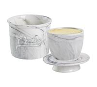 Fuhjythy Batidora de Mantequilla para Encimera con Agua, Recipiente para Mantequilla Untable, Mantequera de Cerámica con Tapa para Encimera B