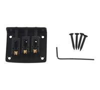 Fuhjythy Bola de Guitarra de 3 Cuerdas Cuerda Puente de Puente Cuerda de Tracción Cuerda de Guitarra Puente de Cuerda de Guitarra de 3 Cuerdas Reemplazo Negro