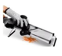 Fuhjythy Cortadora de Mandolina Ajustable, Trituradora de Verduras de Acero Inoxidable para Patatas, Tomates y Cebollas, Herramienta de Cocina Eficiente
