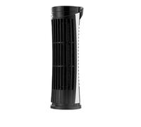 Fuhjythy Escritorio de Dormitorio Mini Ventilador de Torre Ventilador de Refrigeración de Mesa Ajuste de Velocidad del Viento de 2 Velocidades Ventilador de Escritorio Eléctrico Negro