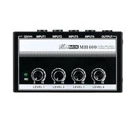Fuhjythy Mezclador de Sonido Control de Volumen Amplificador de Audio Profesional para Instrumentos Musicales Bajos ENCHUFE UE