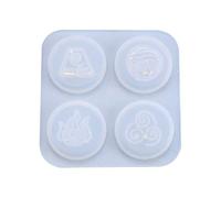 Fuhjythy Molde de Epoxi de Cristal de Bricolaje, SíMbolo Religioso, Colgante, SíMbolo, Molde de Silicona