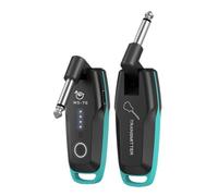 Fuhjythy Transmisor y Receptor Inalámbrico para Guitarra WS-70 UHF, Recargable, Multicanal, Inalámbrico para Guitarra, Instrumento Musical A