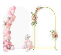 FUHSY Soporte de arco blanco con cubierta de 2,2 m de doble cara para boda, cubierta para decoración de bodas y fiestas