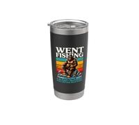 Fui a pescar no atrapó nada mejor que el trabajo Sasquatch Vaso térmico de acero inoxidable de doble pared
