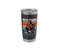 Fui a pescar no atrapó nada mejor que el trabajo Sasquatch Vaso térmico de acero inoxidable de doble pared