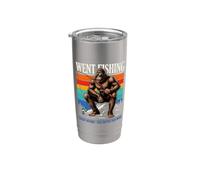 Fui a pescar no atrapó nada mejor que el trabajo Sasquatch Vaso térmico de acero inoxidable de doble pared